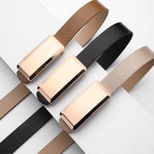 New Foreign Trade Hot-Selling I-Buckle Thin Belt for Women, Fashionable, High-End, Versatile Dress, Suit Decorative Belt